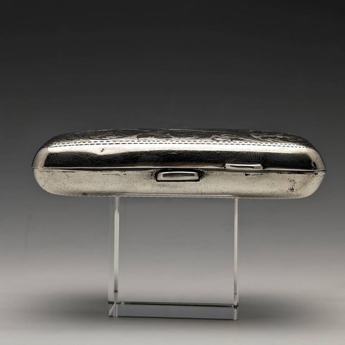 1915年 英国アンティーク 純銀製シガレットケース 70g Joseph Gloster